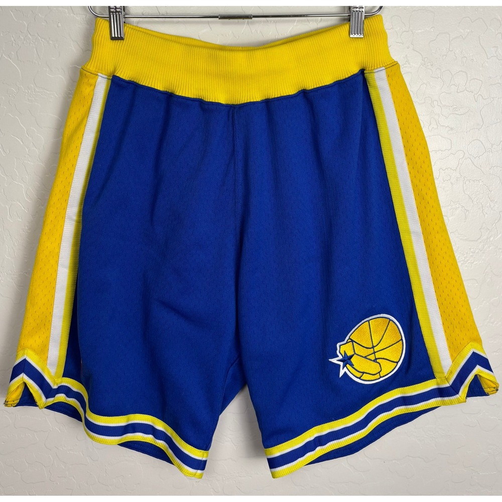 Mitchell & Ness Golden State Warriors 95-96 Basketball Shorts Blue Yellow M 2327